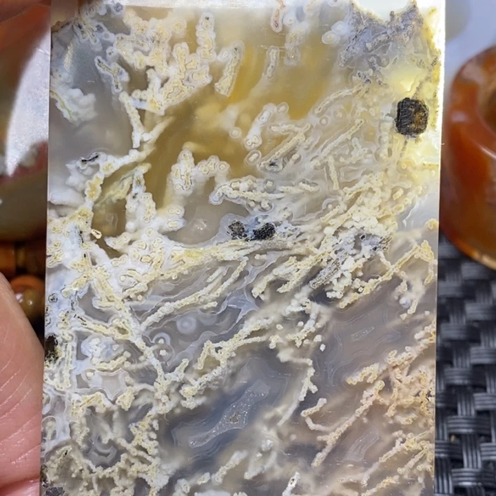 玛瑙/玉髓颈饰未镶嵌翟****心