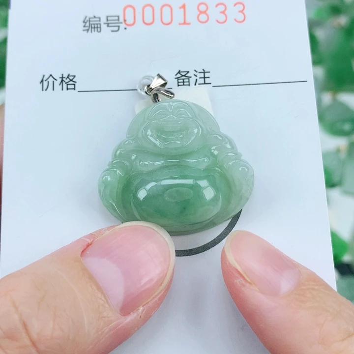 颈饰银S925镶嵌翡翠