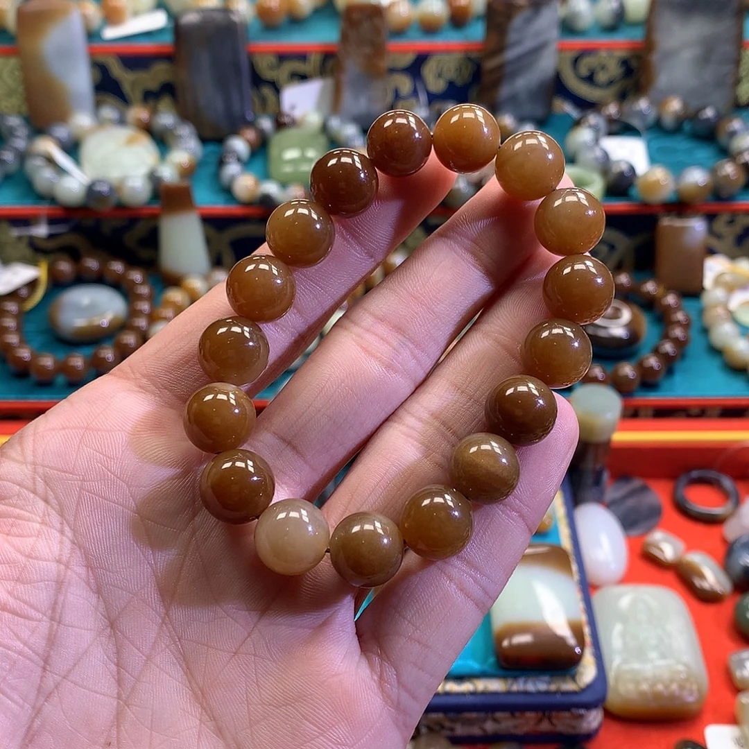 和田玉（糖玉）未镶嵌手链福利品不退不换