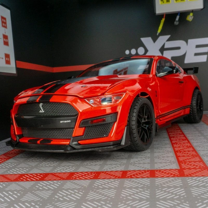 仿真野马GT500跑车合金模型回力玩具车福特小汽车模儿童小朋友