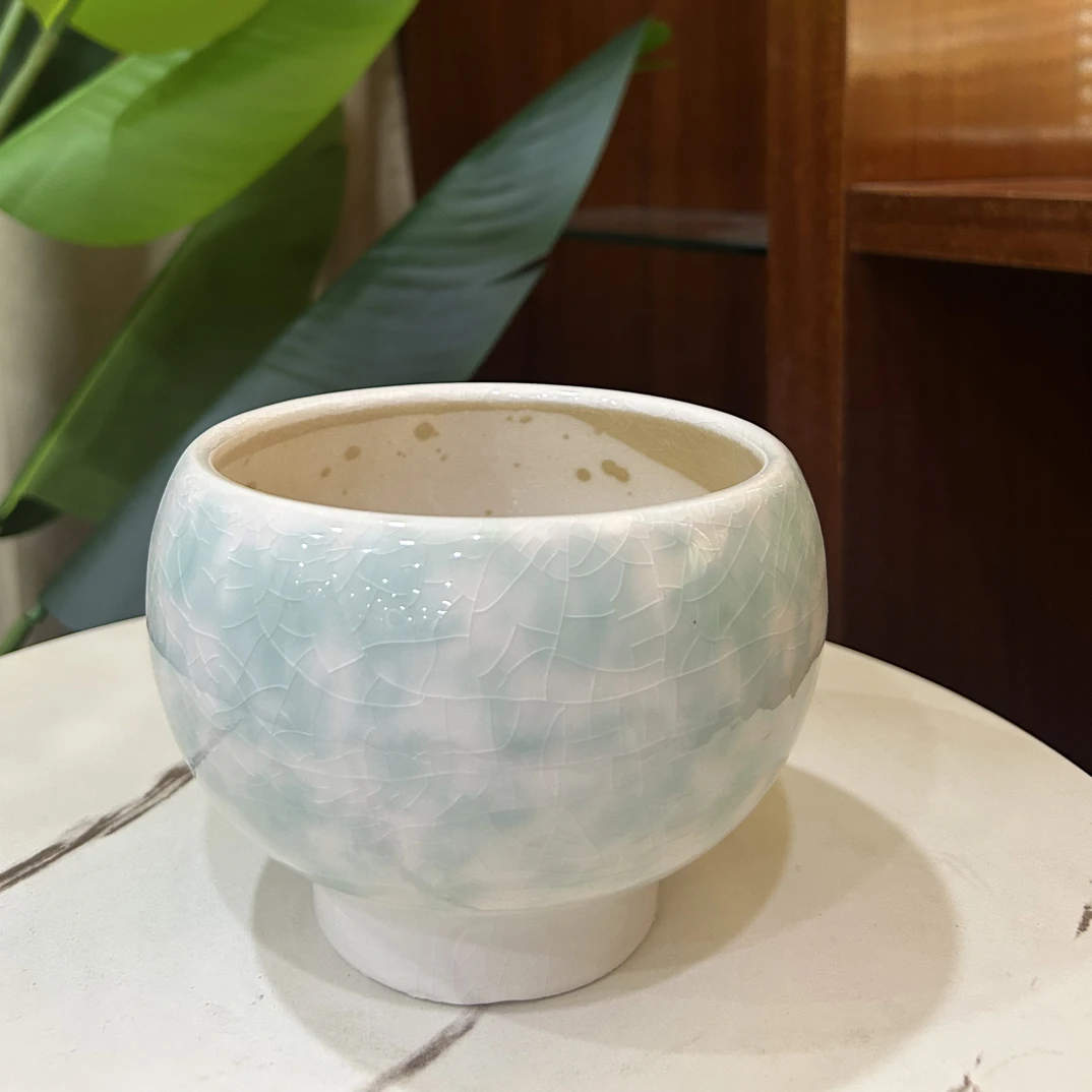 C018口12高12透气设计北欧风花盆适合室内外多种花卉绿植盆栽装饰