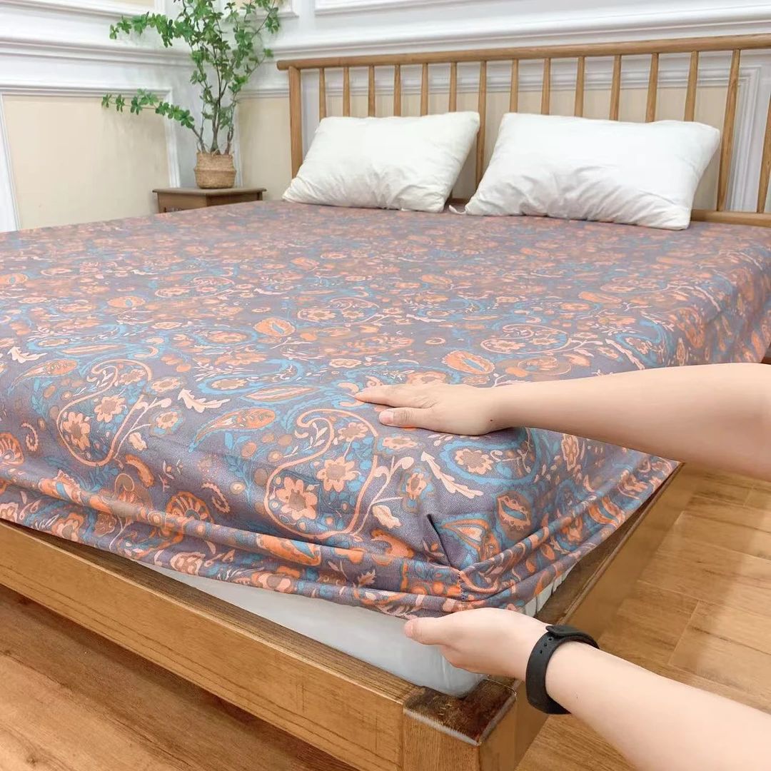 【如意】-床笠床垫保护套1.8X2小辣椒双层纱加厚床品