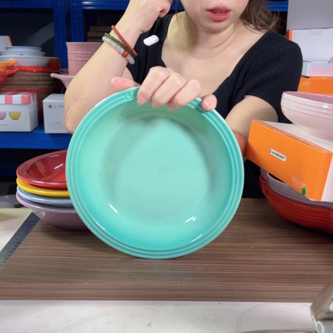 陶瓷青羽色大草帽