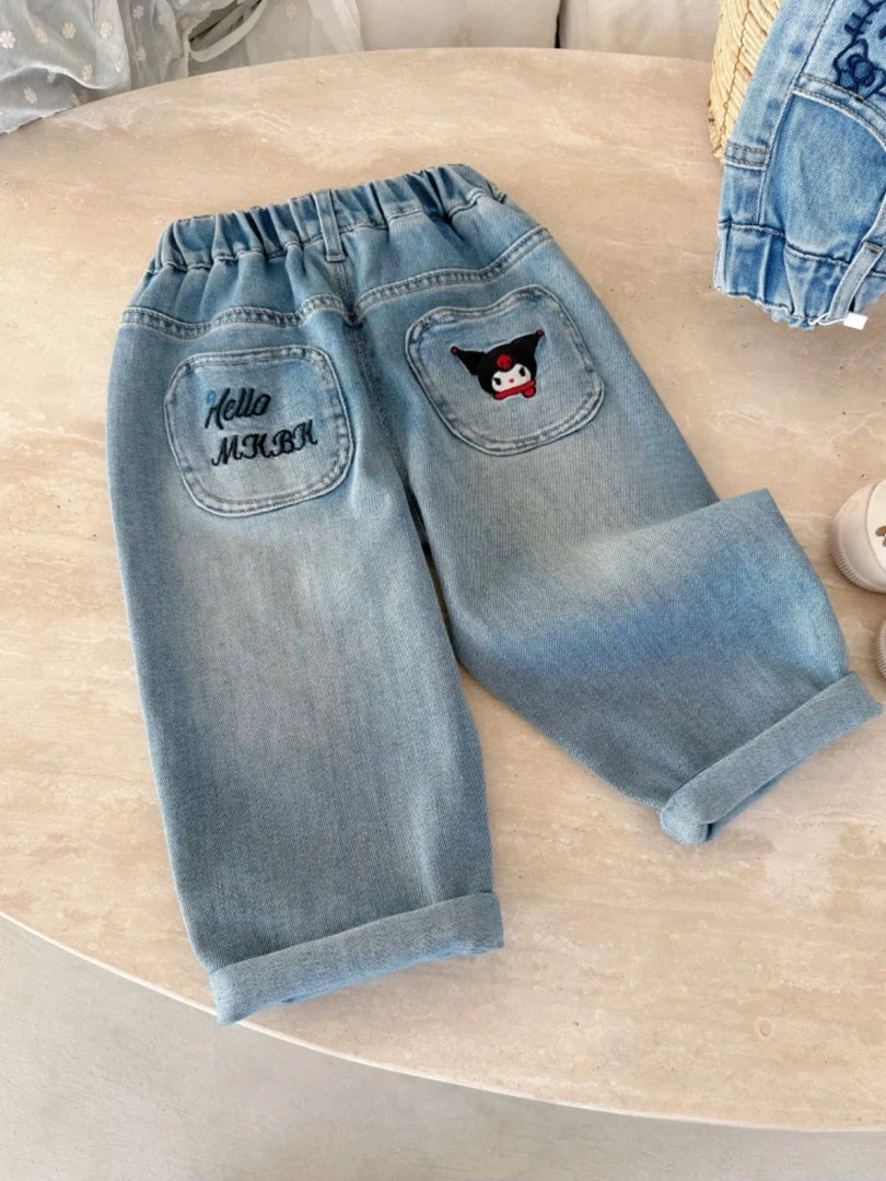 【原创设计品牌】ydd&kids 9325春季新品儿童女童牛仔裤韩版牛仔裤