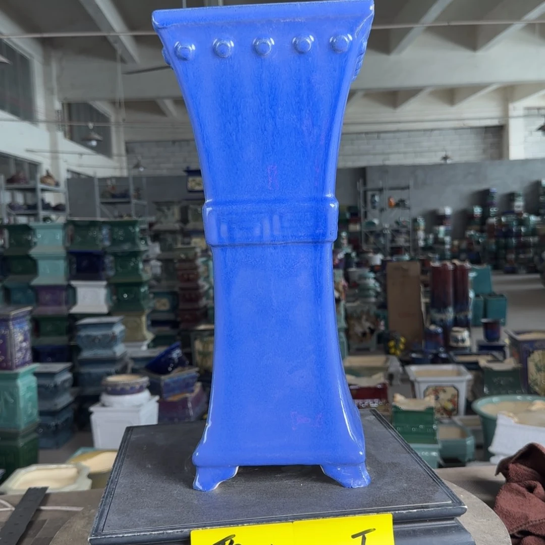 陶细**劉。一风堂石湾花盆