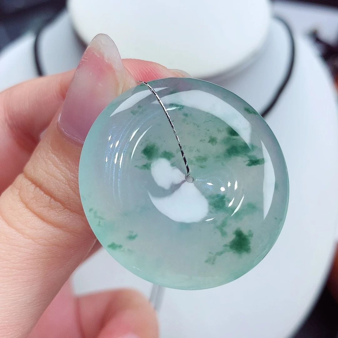 颈饰未镶嵌翡翠翡翠85，32.9/6.1