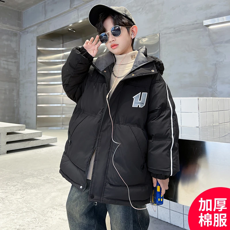 男童冬款棉服新款冬季酷帅中大童冬装加厚外套D3052