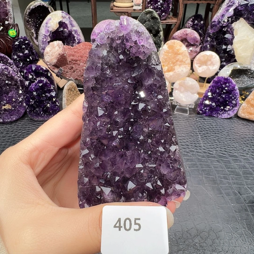 紫晶未镶嵌珠宝半成品