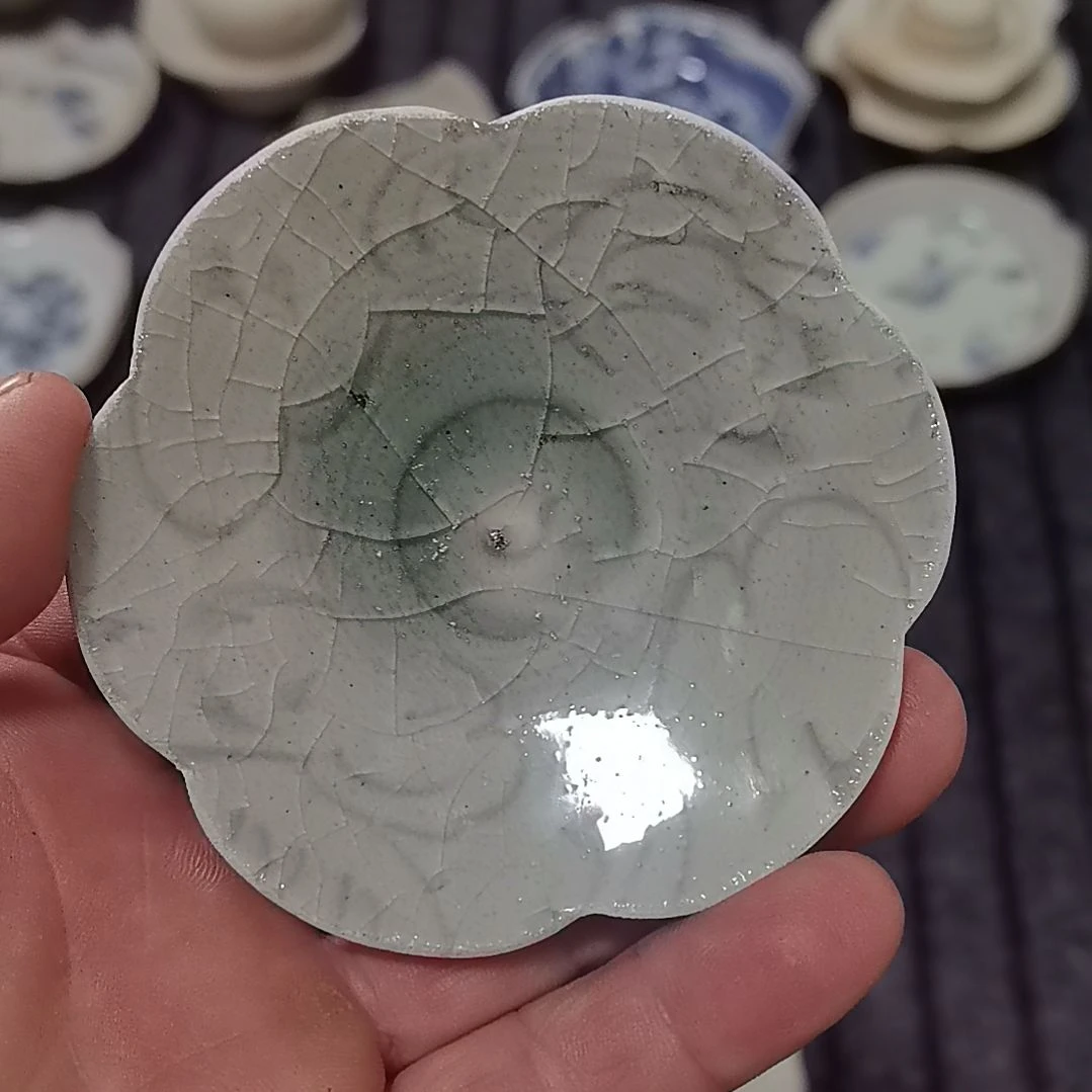 瓷片青花影青杯垫标本全选标本