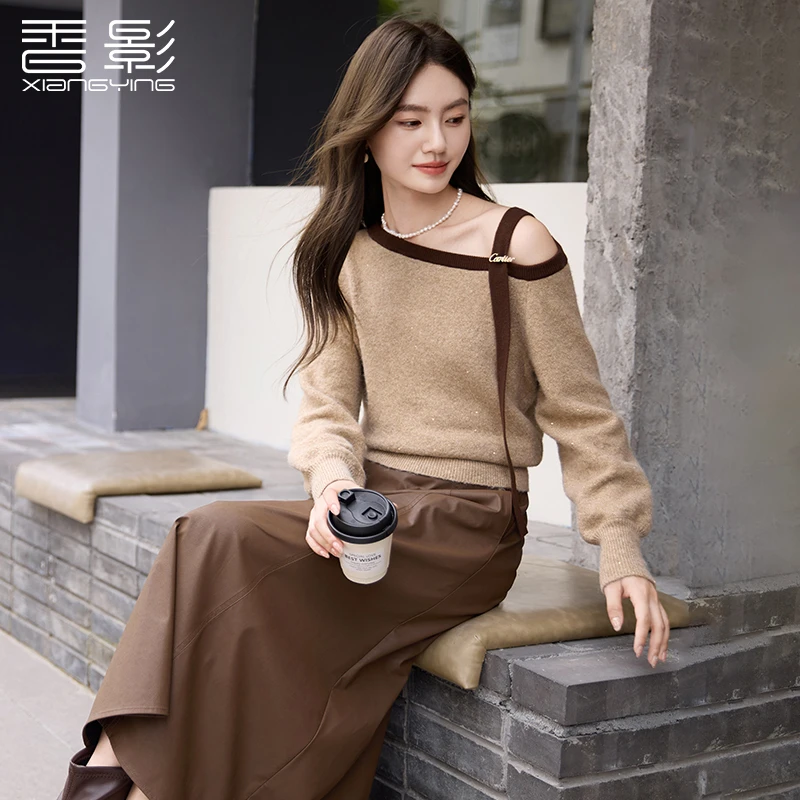 【粉丝专享】M85A439毛针织衫香影糅合亮片针织衫秋新款含羊