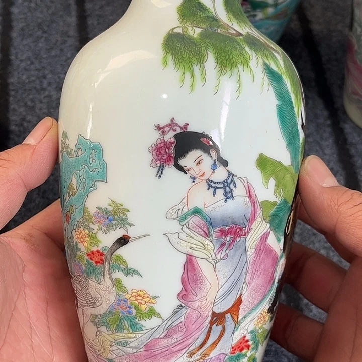 瓶瓷精品陶瓷贵妃醉酒赏瓶