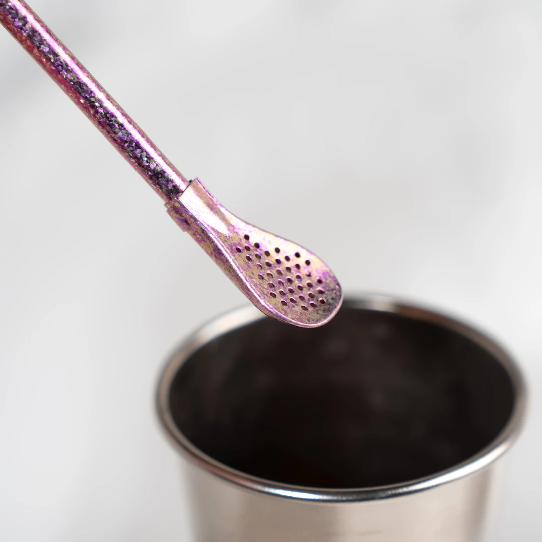 紫色  短  款 160mm 吸管带茶叶过滤头 可乐杯直饮系列