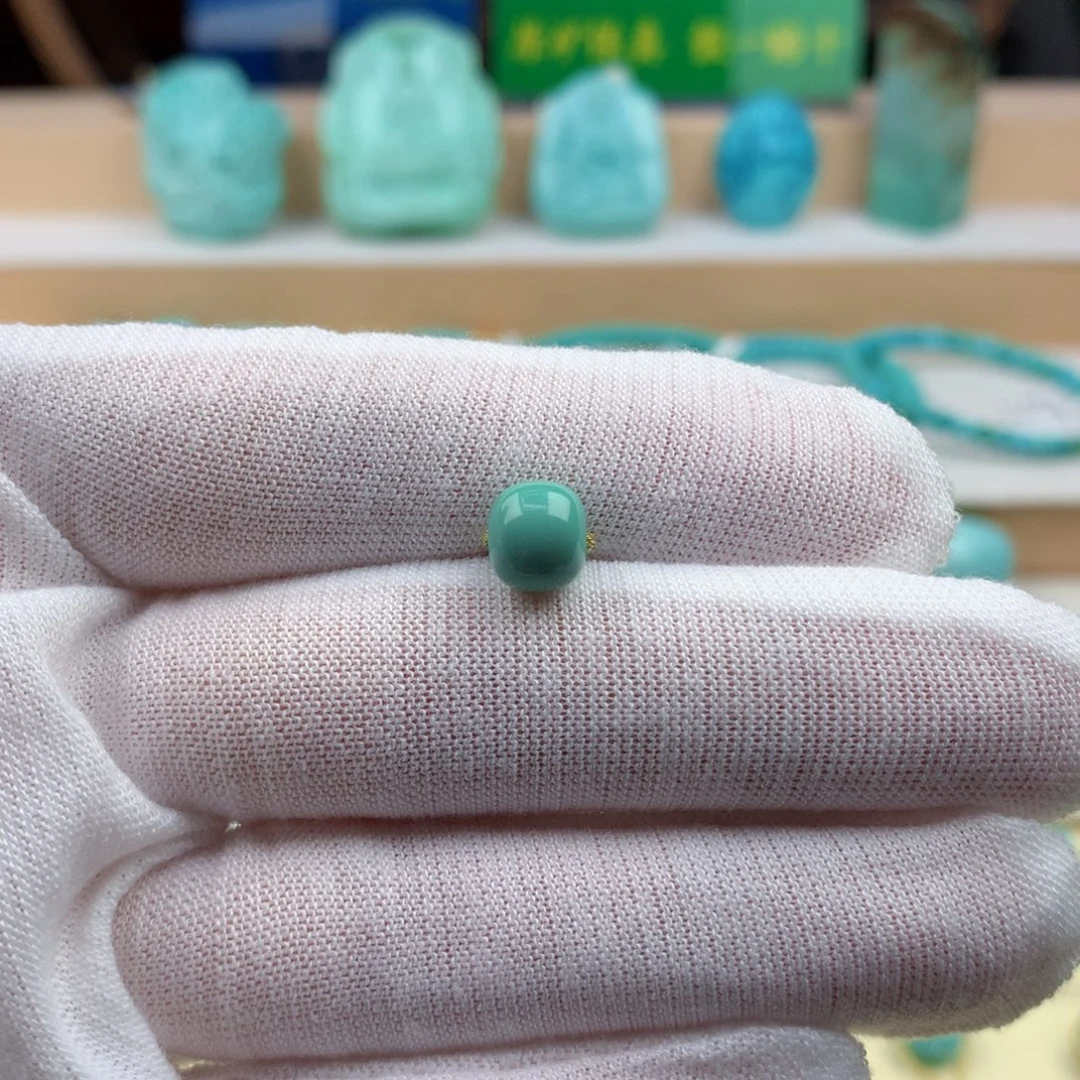 绿松石未镶嵌珠宝奇石7.7mm