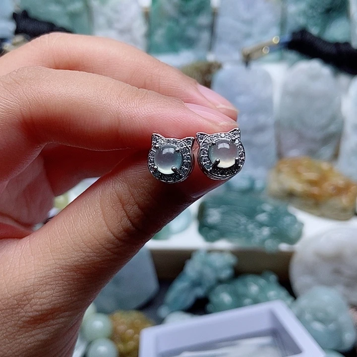 翡翠银S925镶嵌吊坠(不含链)111