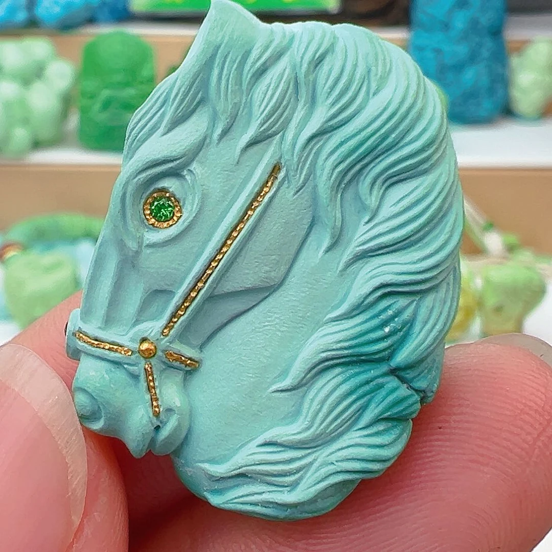 未镶嵌绿松石项链