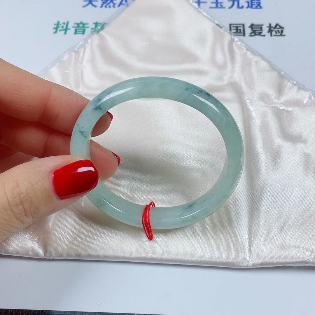 翡翠未镶嵌手镯贵妃54宽12厚8