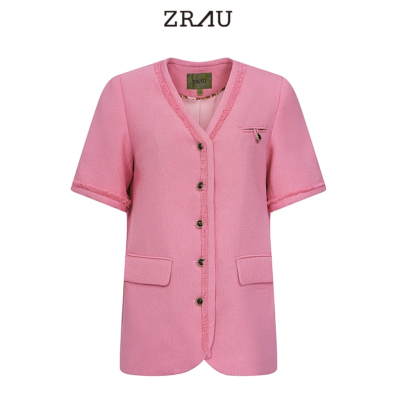 【昕昕严选】ZRAU温柔浪漫时尚百搭小香风外套Z1241W0023