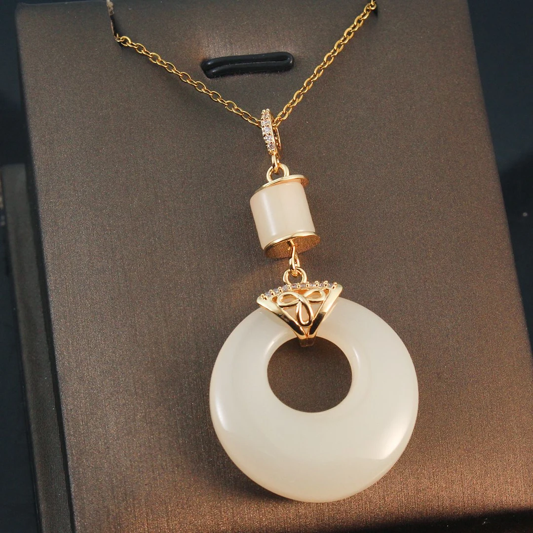 高级感夏季菜花链平安扣项链ZD0889