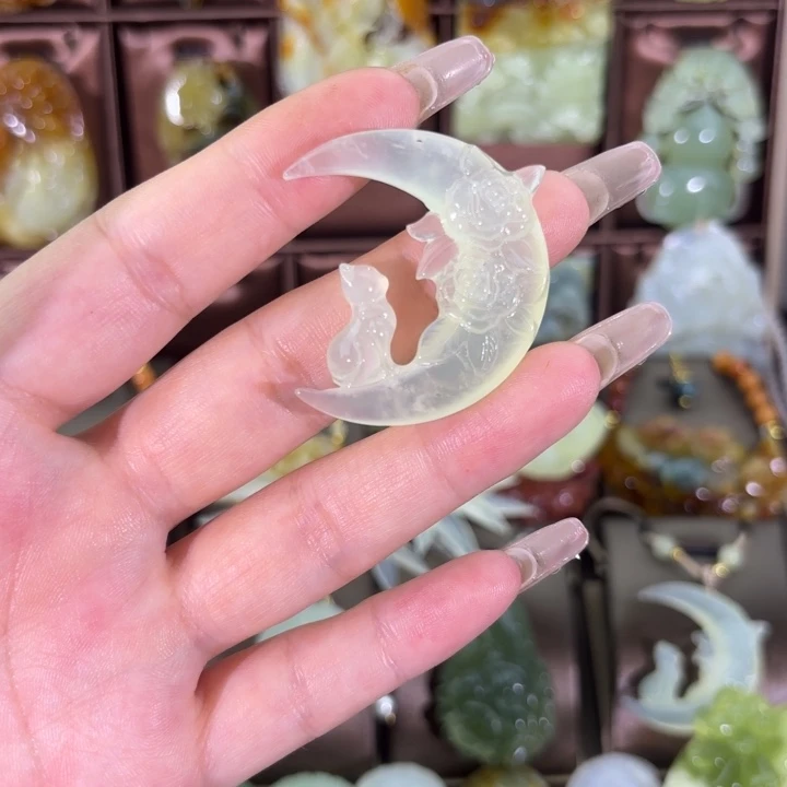 蛇纹石玉合金颈饰