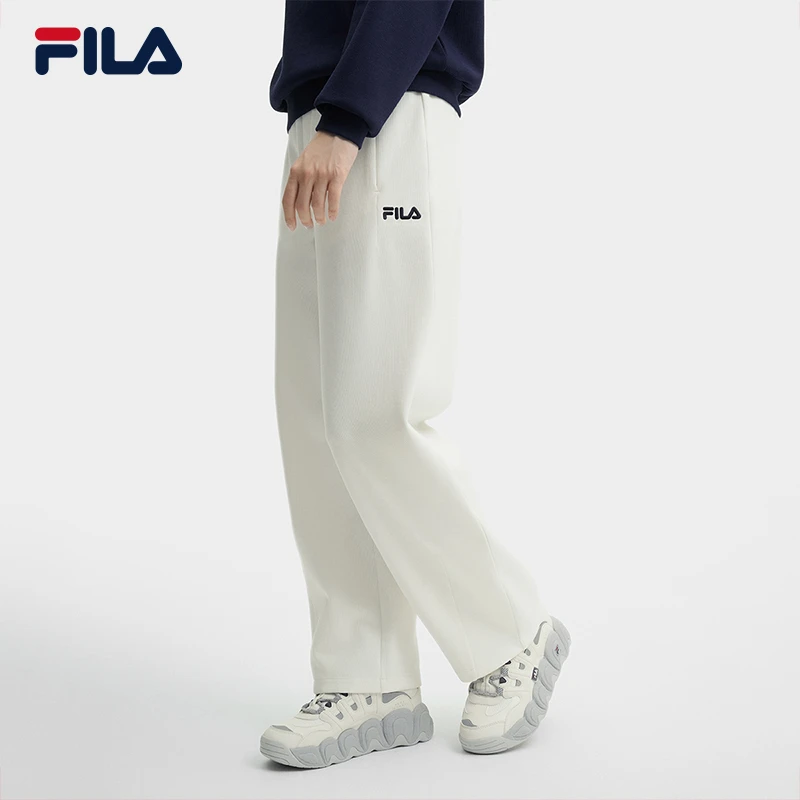 Fila/斐乐女士运动长裤春季新款琥珀流光针织长裤运动休闲