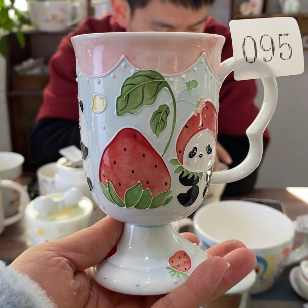 瓷片景德镇釉下彩手绘