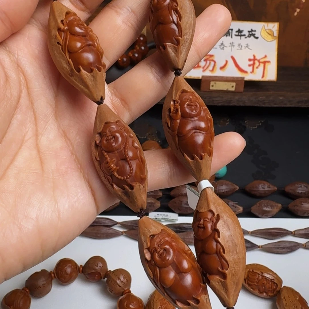 橄榄核手串/手链包衣八宝弥勒