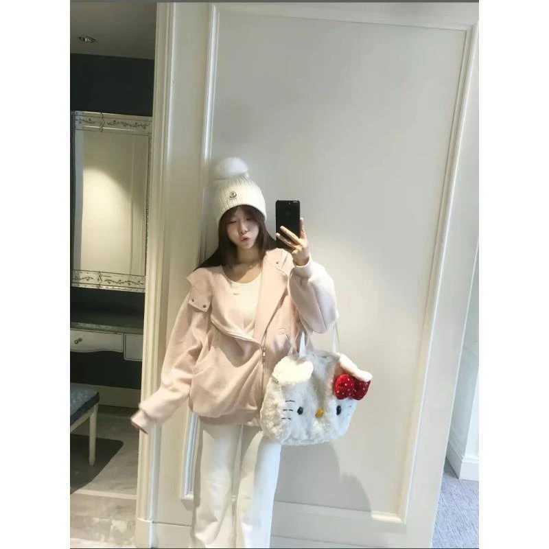 *尹千金*【乖嗲女友】定制休闲质感高克重少女心粉色卫衣W255065