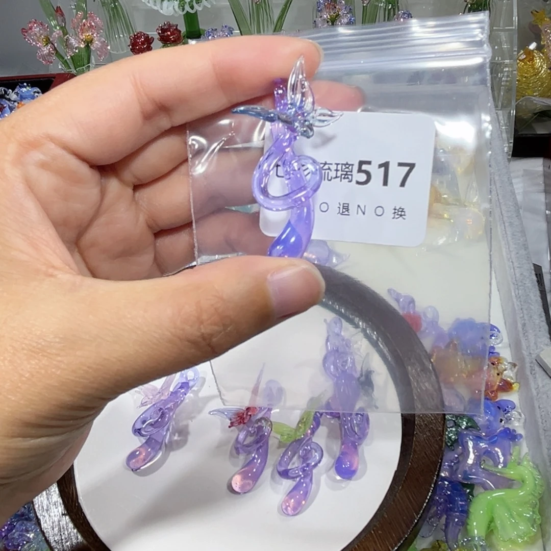 花***眠玻璃颈饰517音符一个