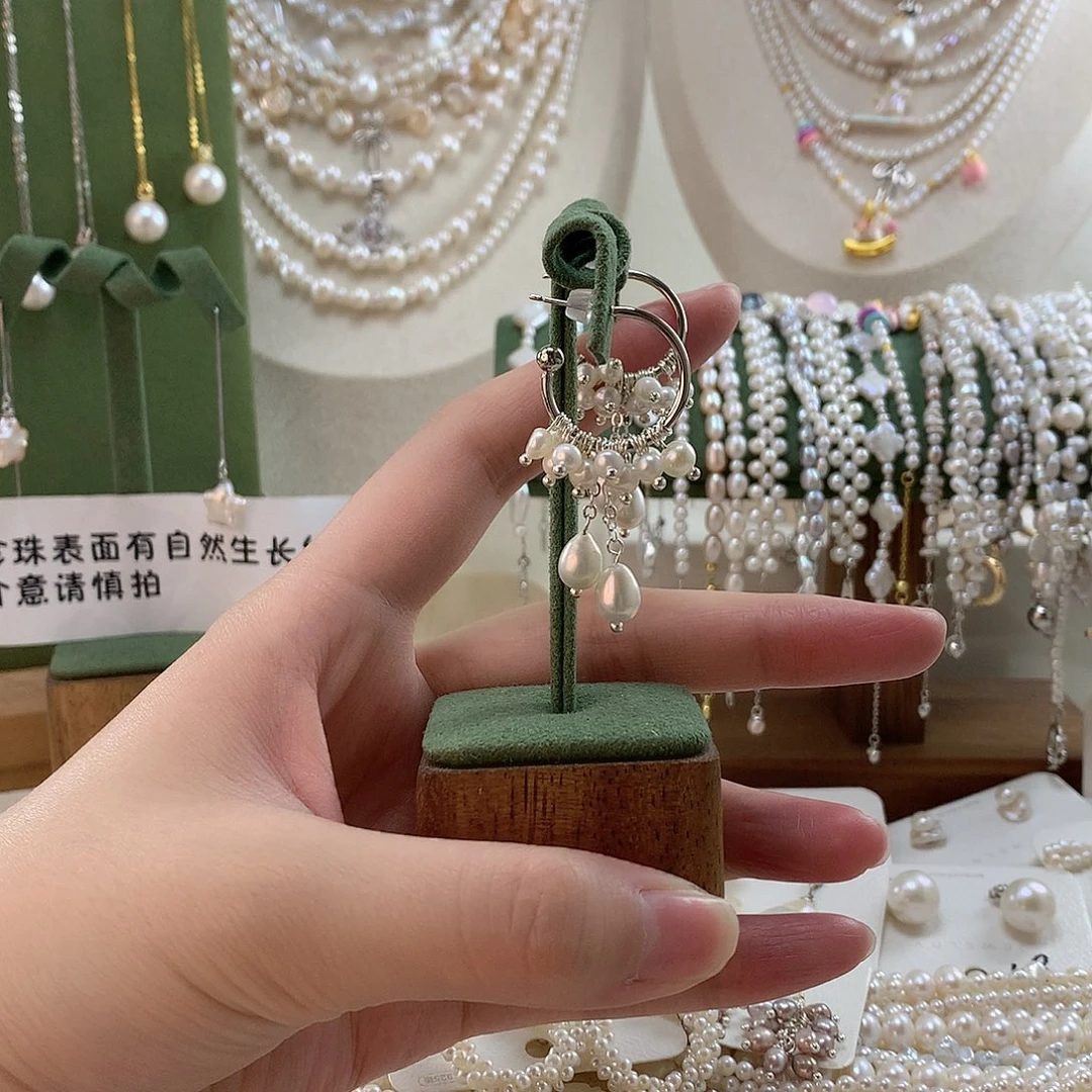 耳饰淡水珍珠合金