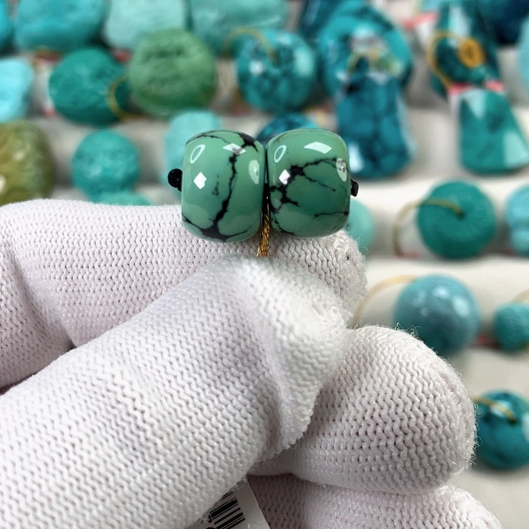 绿松石未镶嵌车挂直径13