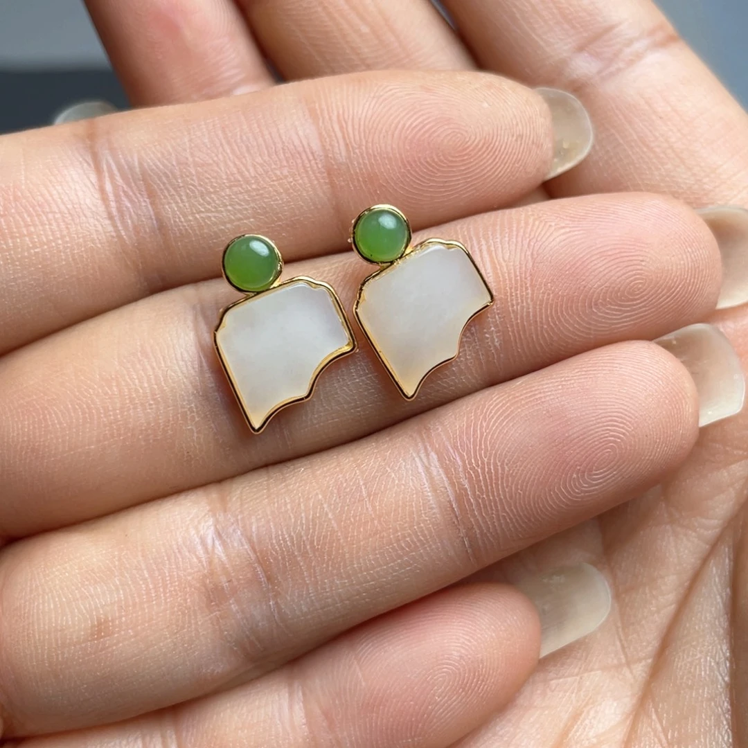 和田玉银S925镶嵌颈饰