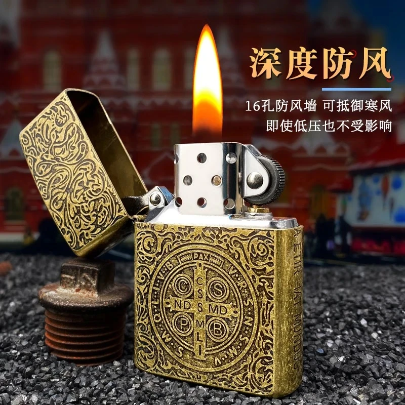 ZORRO正品佐罗康士坦丁防风煤油打火机复古经典高颜值礼物送男友S