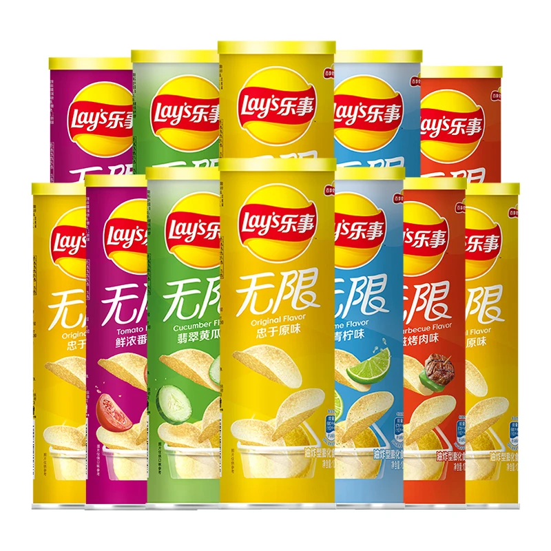 乐事罐装薯片无限组合包9罐.
