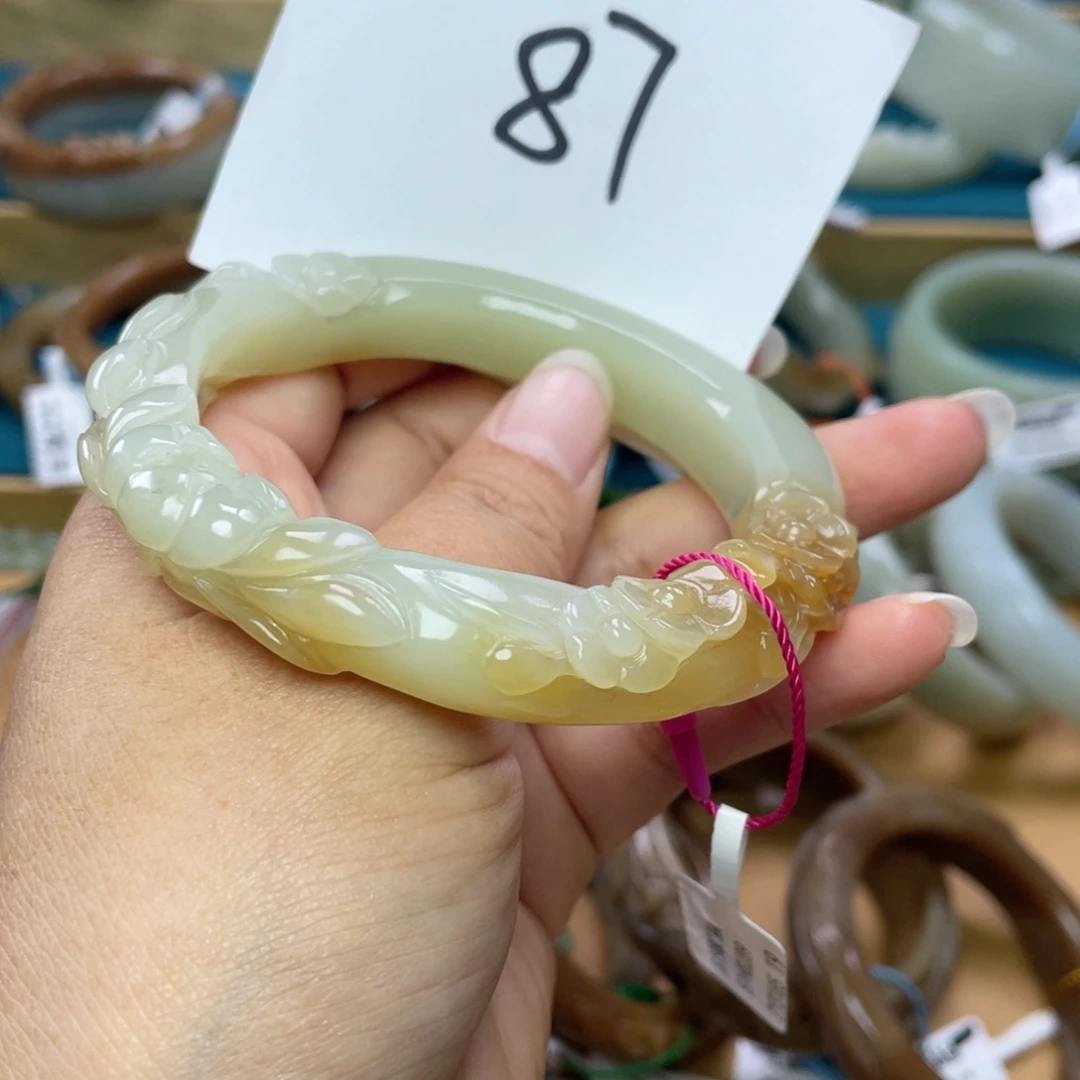 未镶嵌手镯和田玉圈口60