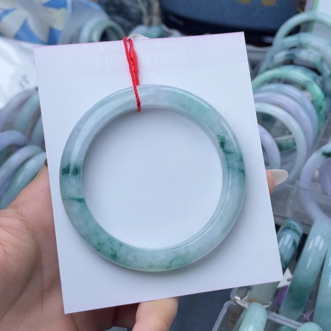 翡翠未镶嵌手镯57.8圈