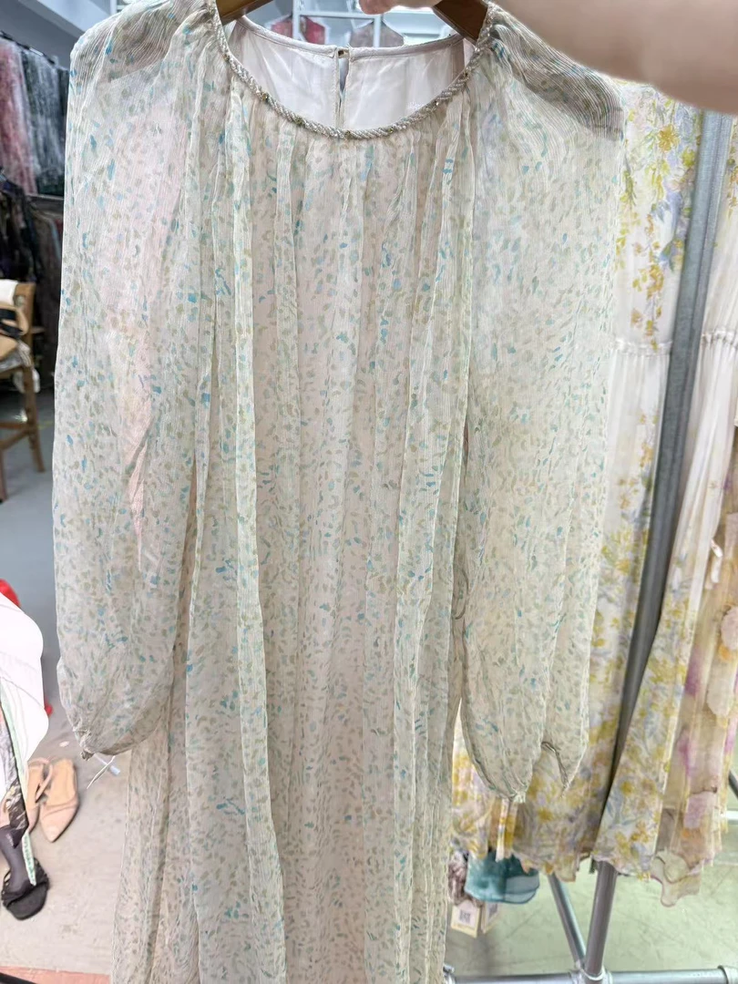 【2025-林姐真丝】重磅100桑蚕丝连衣裙59044-1