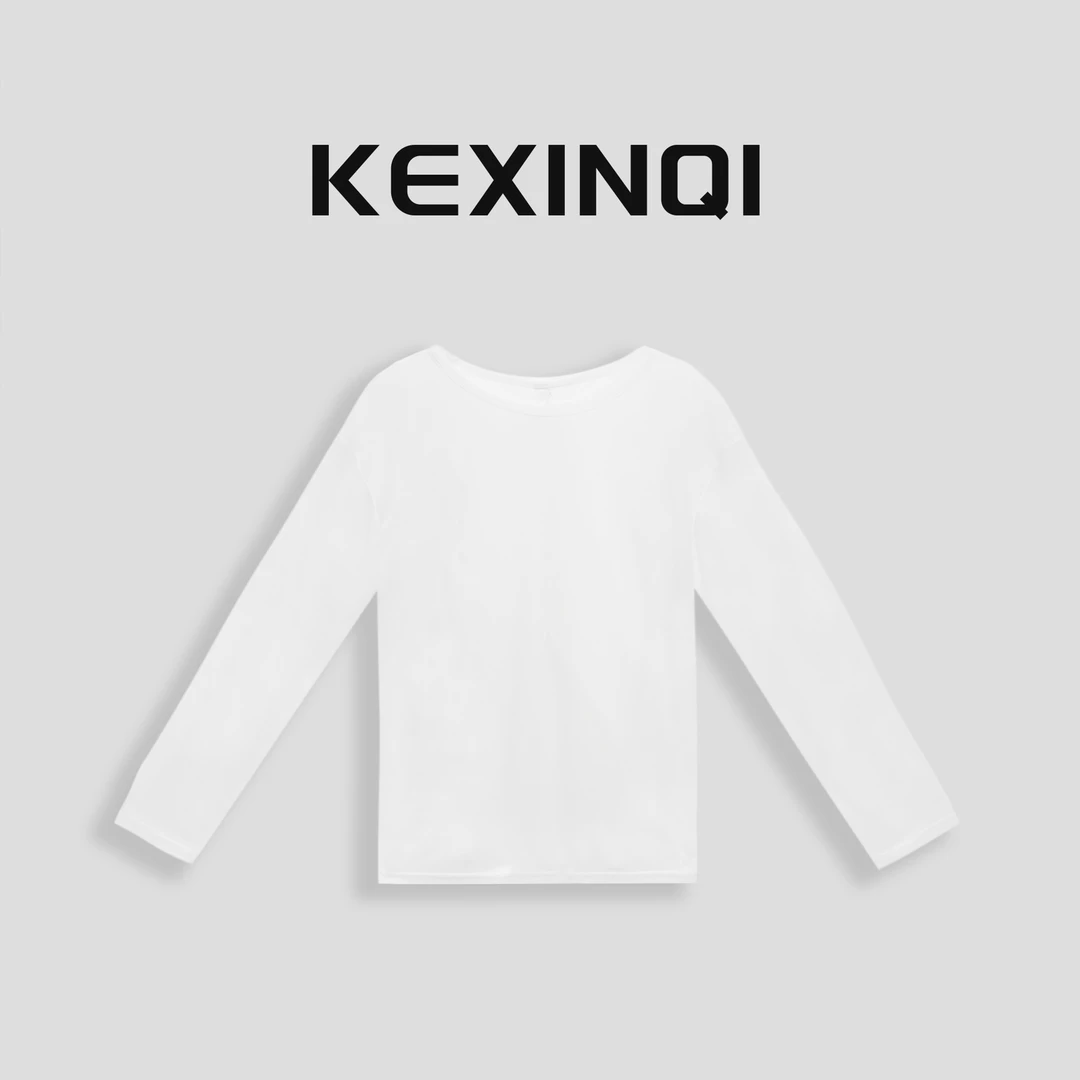 KEXIN 燕尾 2024新款春夏款百搭轻薄时尚圆领上衣-241TXZKX20317