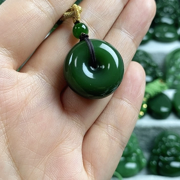 和田玉（碧玉）未镶嵌吊坠(不含链)
