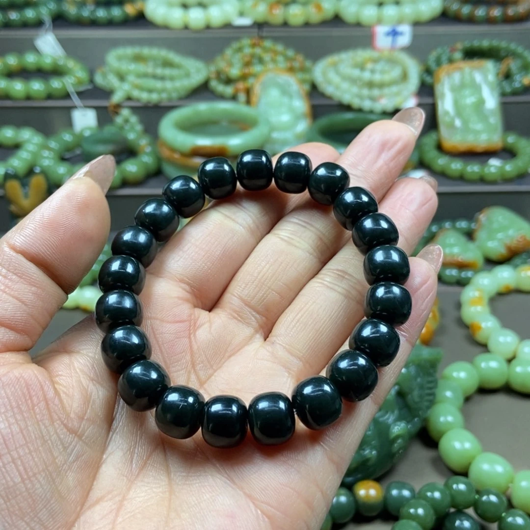 透闪石质玉手链未镶嵌