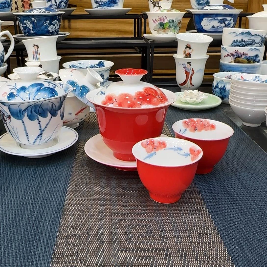 吴氏品雅龙船花三才➕两个杯