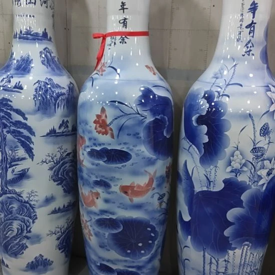 摆件手绘连年有余1.2米一对