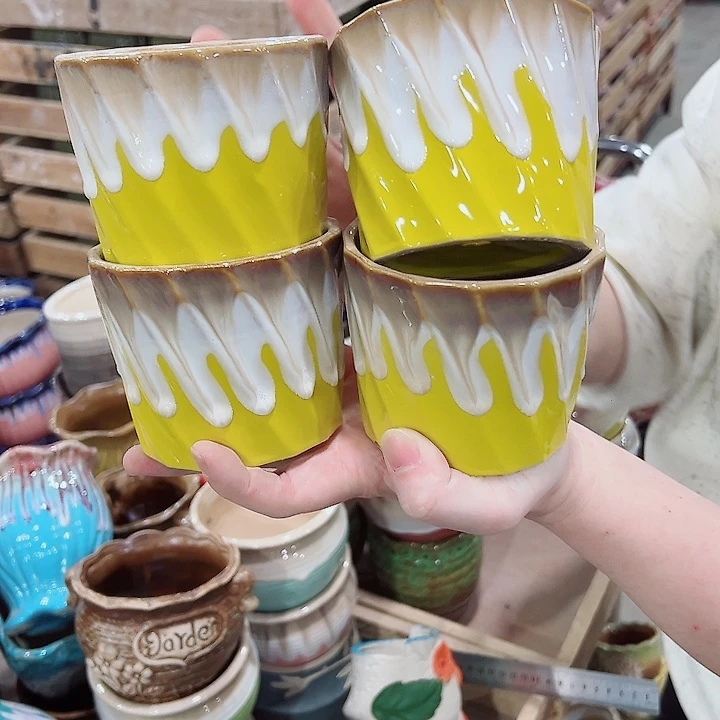 有孔，凑单福利满10元发货陶瓷多肉花盆！