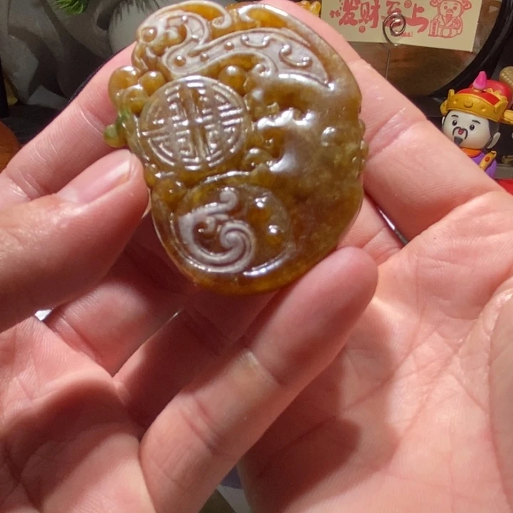 定制翡翠未镶嵌天然翡翠a货仿古吊坠