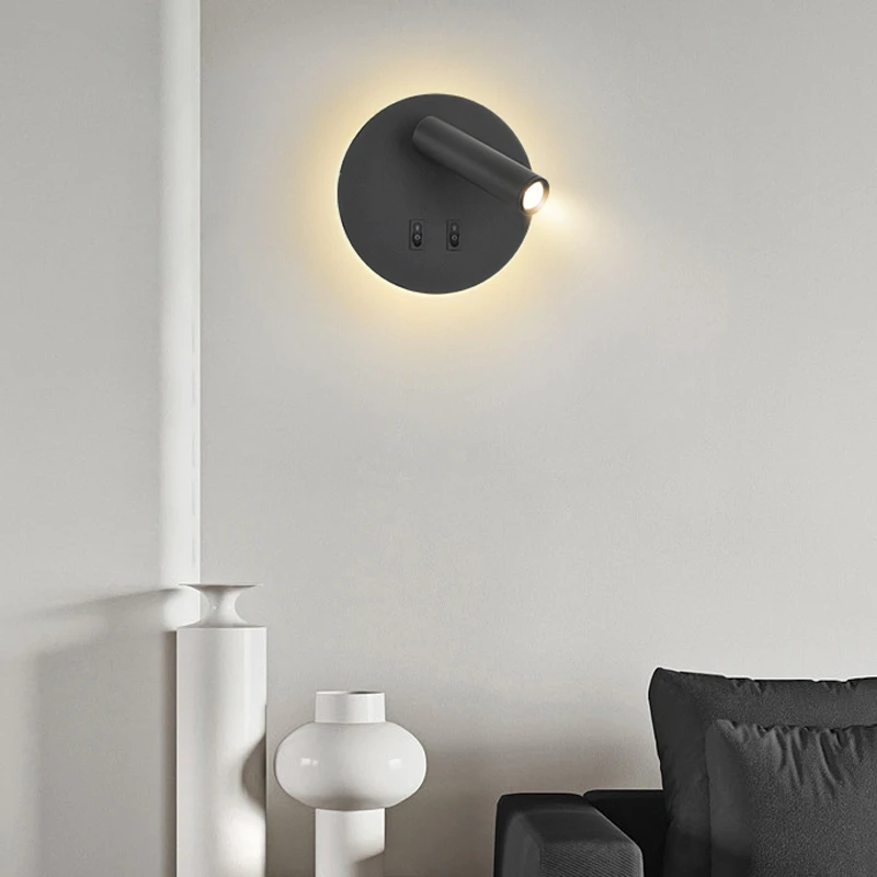 艺铭坊跨境简约现代床头壁灯卧室书房氛围灯具酒店工程背景墙灯