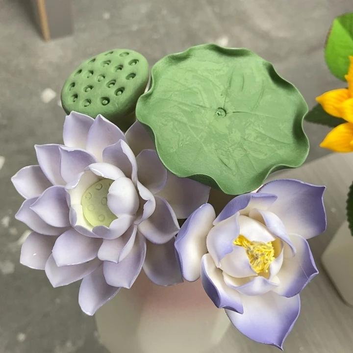 陶瓷手工制作陶瓷花