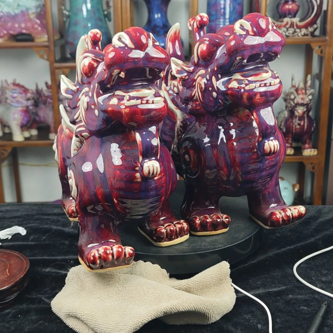 摆件神后镇钧瓷摆件