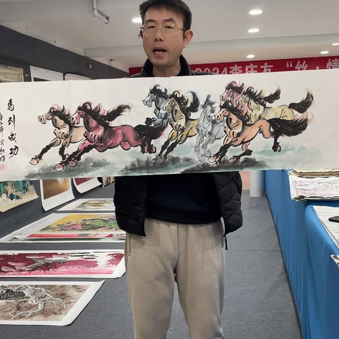 国画今天上午国画作品展示