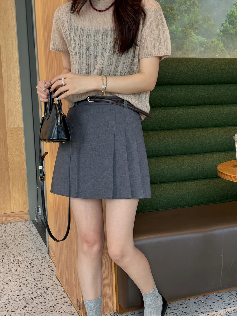 半身裙短裙女士高腰a字显瘦2025新款秋季独特漂亮小个子西装半裙