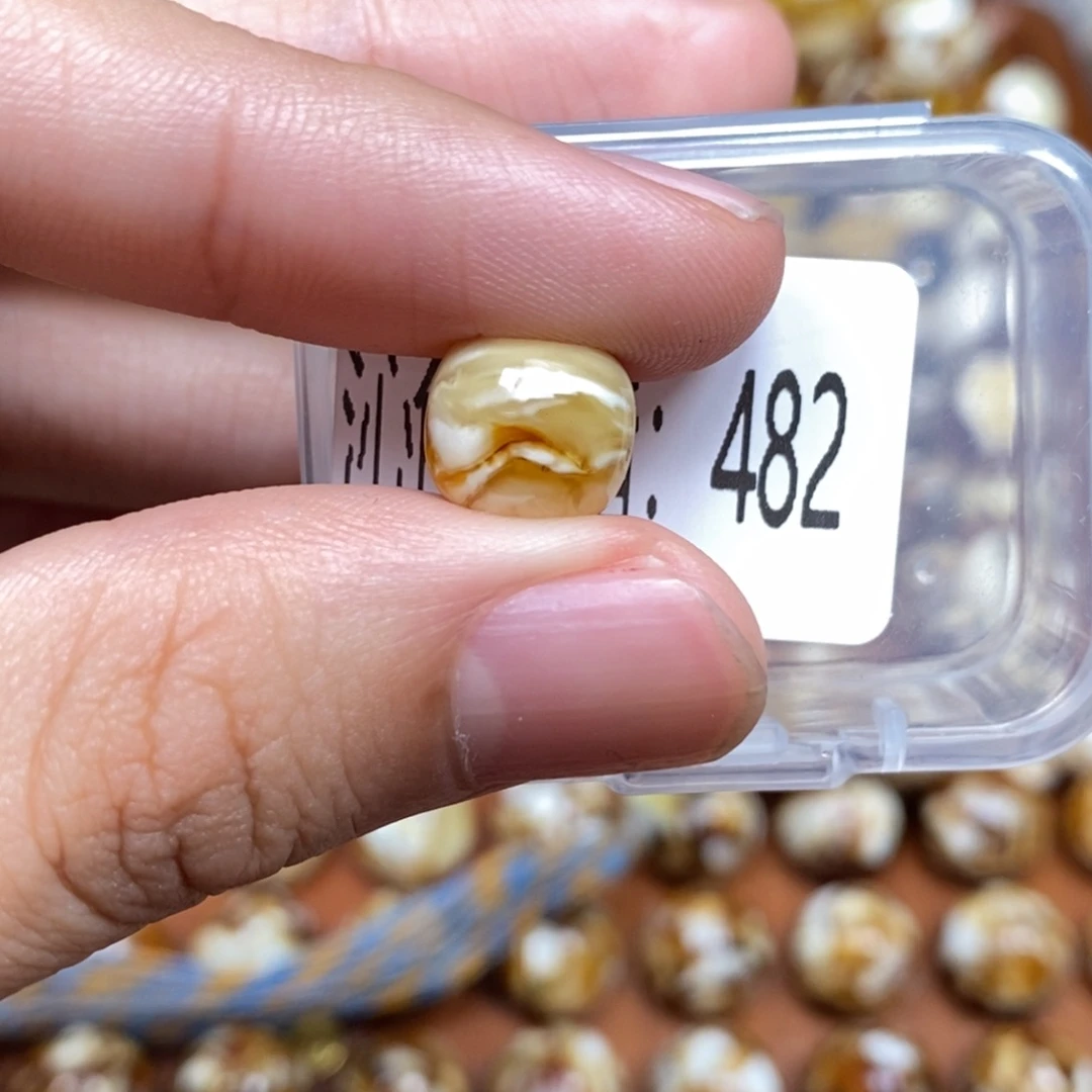 猴头核桃把件沁色圆珠老型482