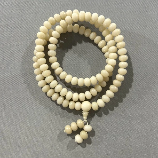 M112 羊脂白 菩提长串 卡1.2 算盘珠